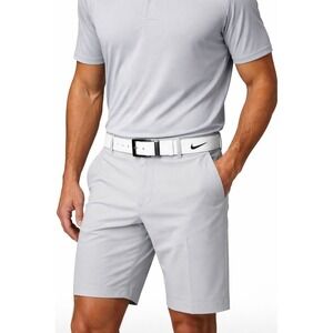 Nike Golf/Baseball Mens Stretch Web Belt White Adjustable Swoosh One Size